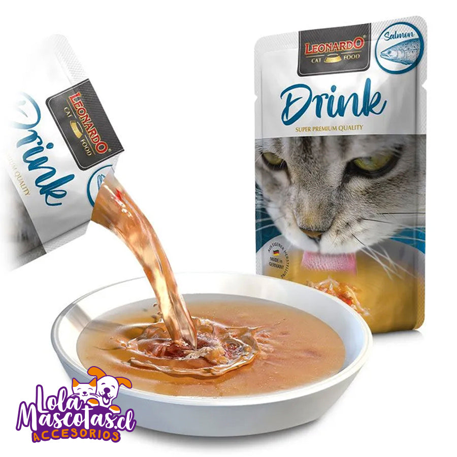 Leonardo Drink 🇩🇪 Sobre 40g. Salmón 🐱🐈