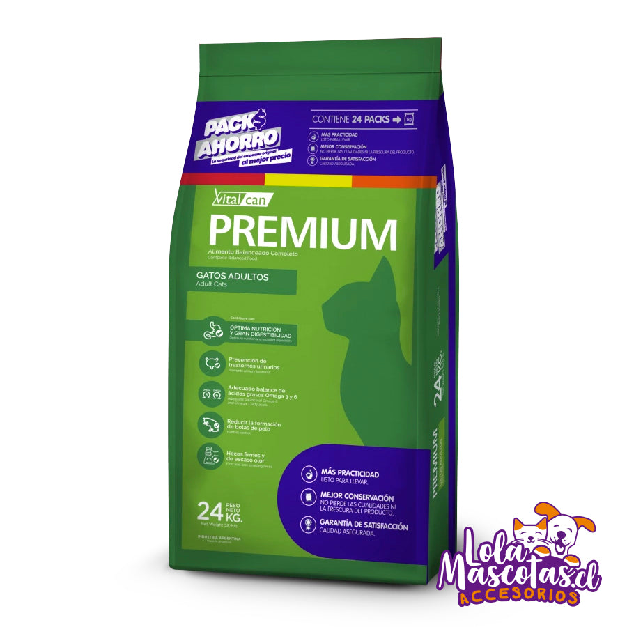 VITAL CAN PREMIUM - Gato Adulto Pack Ahorro 24KG.🐱🐈