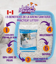 Cargar imagen en el visor de la galería, Arena Sanitaria Practicat Aglutinante 🐱🇨🇦 7 y 14Kg.
