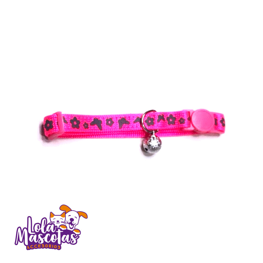 Collar Anti Ahorque 🐱🐶 (diseño mariposas y flores)