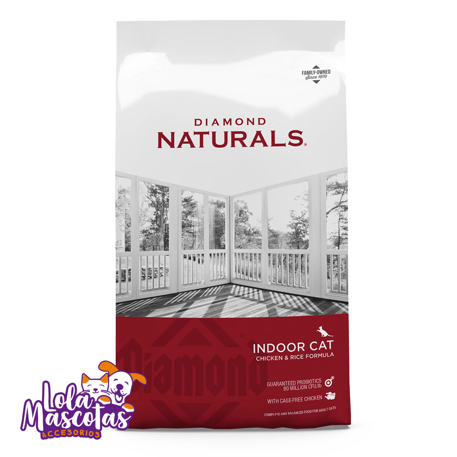 Diamond Naturals Gato  🇺🇸ADULTO INDOOR 🐱🐈 3 / 7,5kg