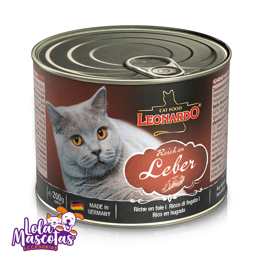 Leonardo Quality Selection 🇩🇪 Lata 200g. HIGADO 🐱🐈