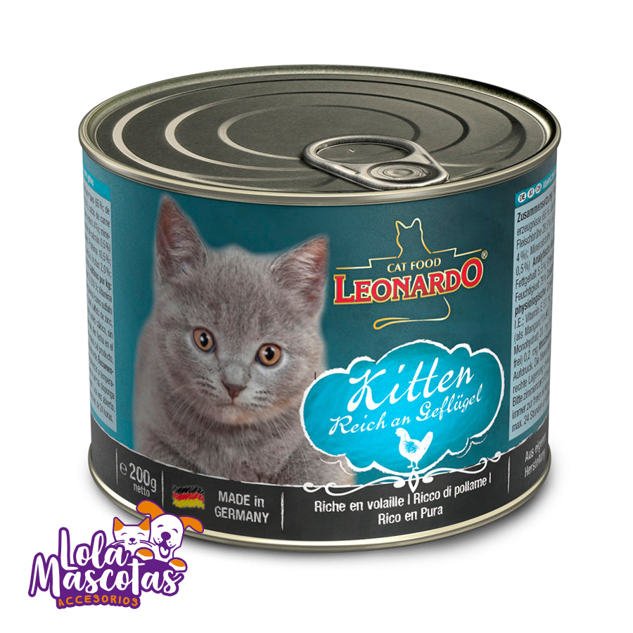 Leonardo Quality Selection 🇩🇪 Lata 200g. KITTEN 🐱🐈