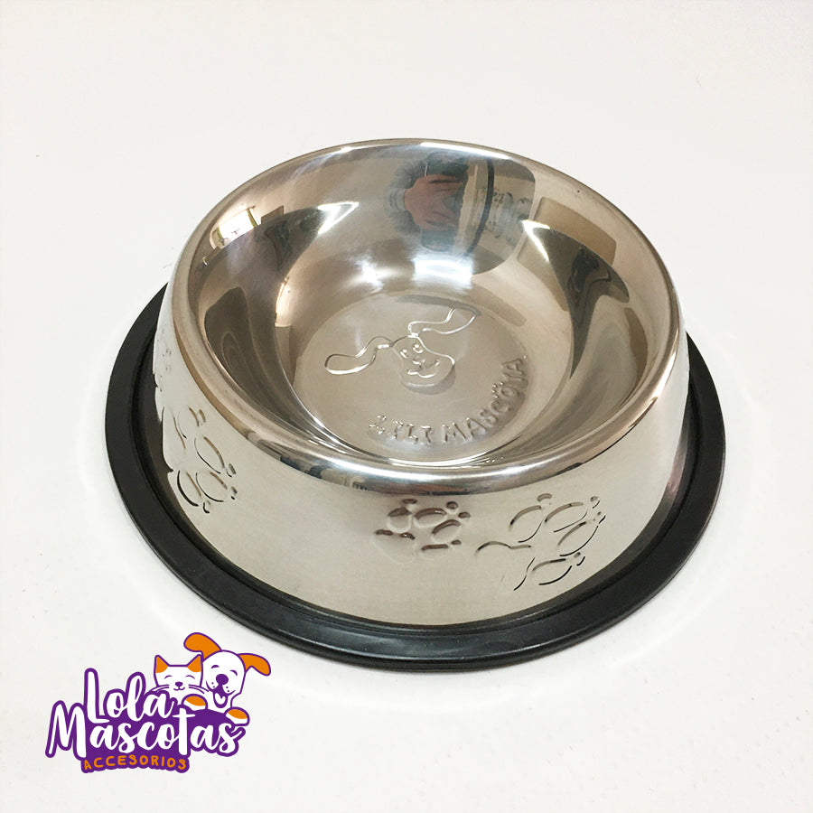 Plato Acero Inox Perro 🐶🐕