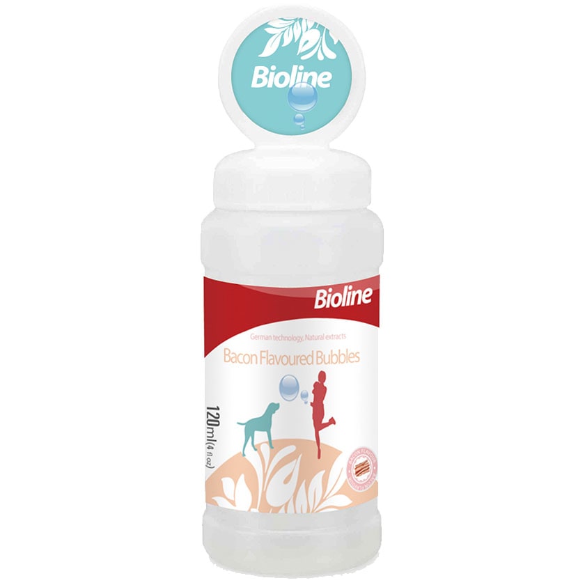 Burbujas Tocino Bioline 120ml.🐱🐶